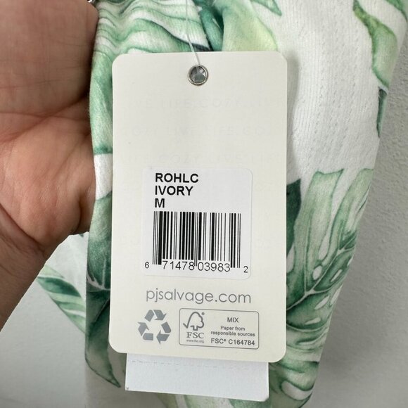 PJ Salvage Pointelle Soft Cozy Palm Spaghetti Strap Pajama Top NWT Loungewear - Picture 5 of 8